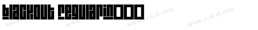 Blackout Regular字体转换